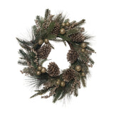 Transpac Golden & Pine Wreath