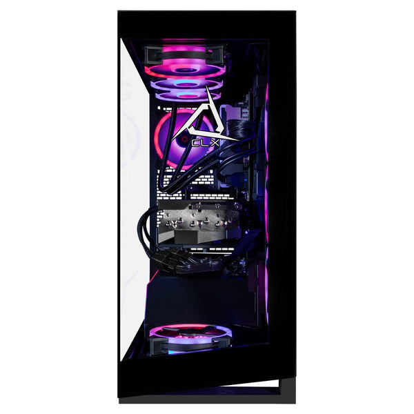 CLX Horus Gaming Desktop - Liquid Cooled Intel Core Ultra 9 285K 3.7GHz 24-Core Processor, 96GB DDR5 Memory, GeForce RTX 5080 16GB GDDR7 Graphics, 2TB NVMe M.2 SSD, 8TB HDD, WiFi, Windows 11 Home 64-bit