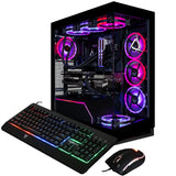 CLX Horus Gaming Desktop - Liquid Cooled Intel Core Ultra 9 285K 3.7GHz 24-Core Processor, 96GB DDR5 Memory, GeForce RTX 5080 16GB GDDR7 Graphics, 2TB NVMe M.2 SSD, 8TB HDD, WiFi, Windows 11 Home 64-bit