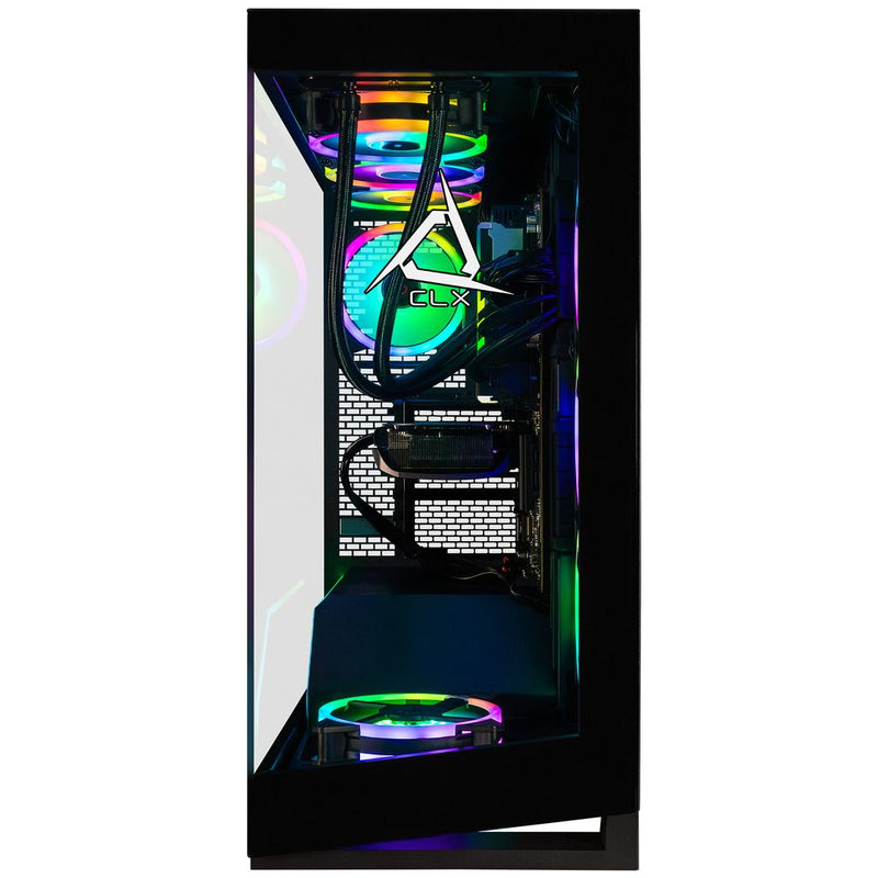 CLX Horus Gaming Desktop - Liquid Cooled AMD Ryzen 9 9950X 4.3GHz 16-Core Processor, 96GB DDR5 Memory, GeForce RTX 5080 16GB GDDR7 Graphics, 2TB NVMe M.2 SSD, 8TB HDD, WiFi, Windows 11 Home 64-bit