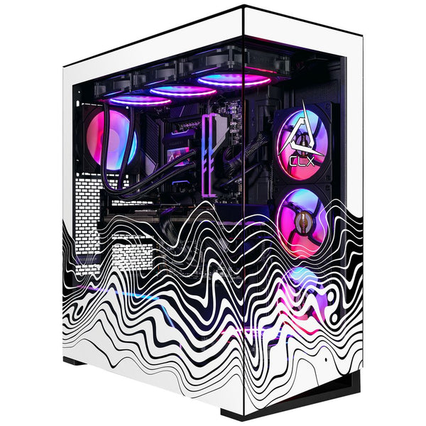 CLX Horus Gaming Desktop - Liquid Cooled AMD Ryzen 7 9800X3D 4.7GHz 8-Core Processor, 64GB DDR5 Memory, GeForce RTX 5070 Ti 16GB GDDR7 Graphics, 2TB NVMe M.2 SSD, 6TB HDD, WiFi, Windows 11 Home 64-bit