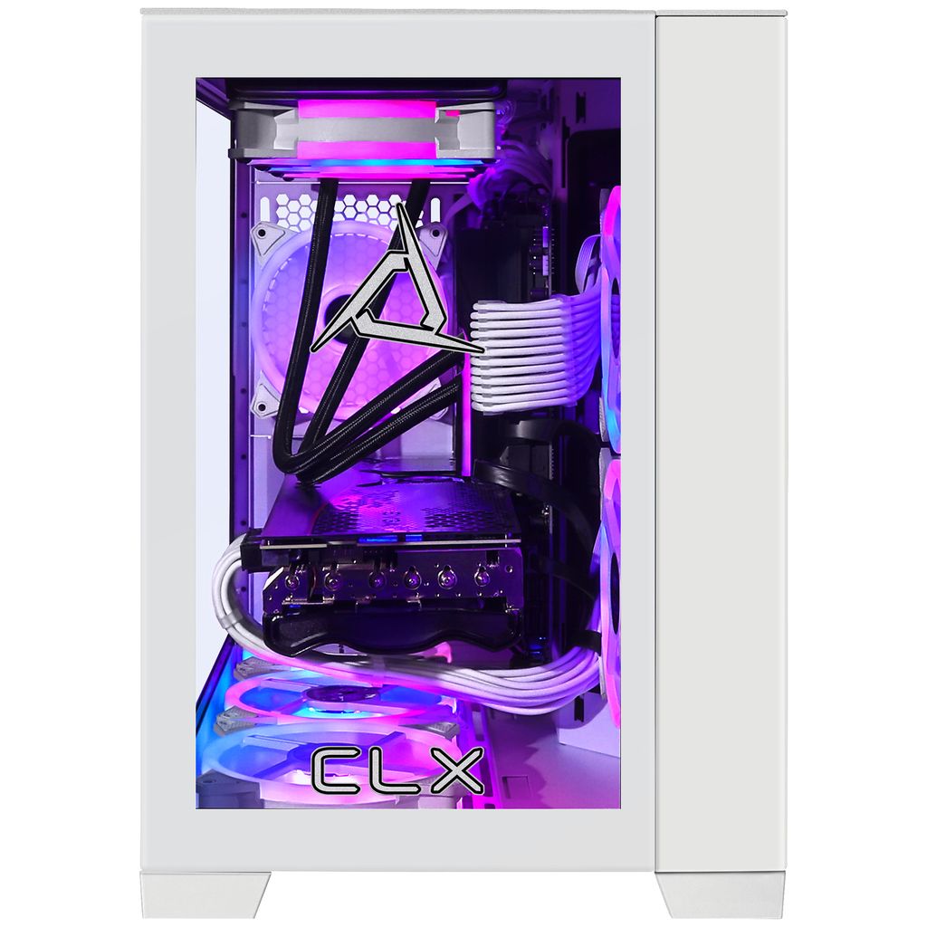 CLX Scarab Gaming Desktop - Liquid Cooled AMD Ryzen 7 7800X3D 4.2GHz 8-Core Processor, 32GB DDR5 Memory, GeForce RTX 5070 12GB GDDR7 Graphics, 2TB NVMe M.2 SSD, WiFi, Windows 11 Home 64-bit