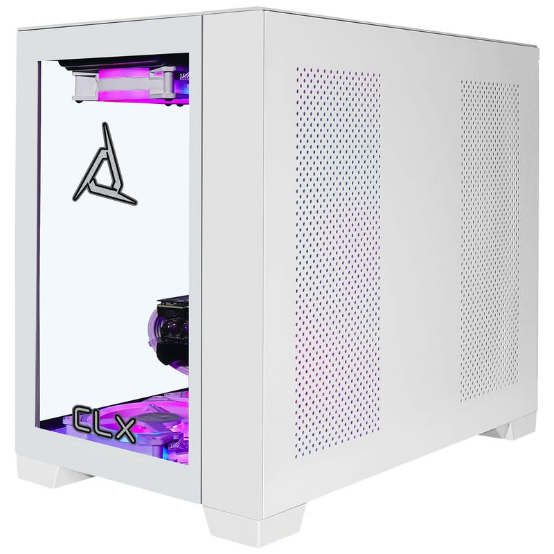 CLX Scarab Gaming Desktop - Liquid Cooled AMD Ryzen 7 7800X3D 4.2GHz 8-Core Processor, 32GB DDR5 Memory, GeForce RTX 5070 12GB GDDR7 Graphics, 2TB NVMe M.2 SSD, WiFi, Windows 11 Home 64-bit