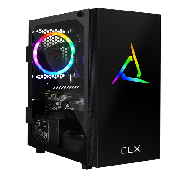 CLX SET VR-Ready Gaming Desktop w/ AMD Ryzen 5 3600 Processor, 8GB DDR4 Memory, NVIDIA GeForce GTX 1650 Graphics, 480 GB SSD, WiFi, Windows 11 Home 64-bit