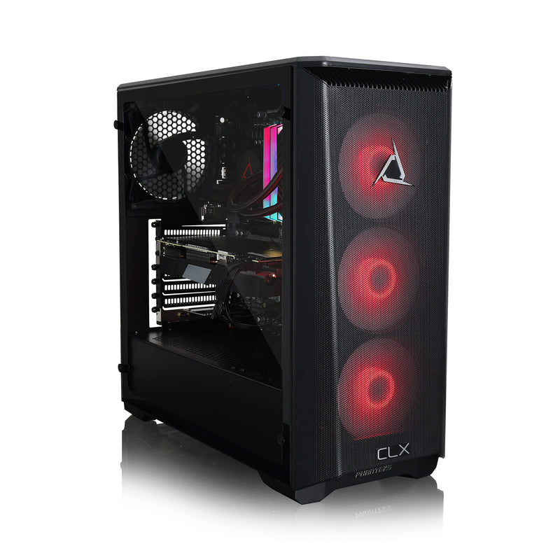 CLX SET VR-Ready Gaming Desktop - Liquid Cooled Intel Core i9 10900KF 3.7Ghz 10-Core Processor, 32GB DDR4 Memory, GeForce RTX 3080 10GB GDDR6X Graphics, 960GB SSD, 4TB HDD, WiFi, Windows 11 Home 64-bit