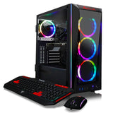 CLX SET VR-Ready Gaming Desktop - Liquid Cooled Intel Core i9 10850K 3.6Ghz 10-Core Processor, 16GB DDR4 Memory, GeForce RTX 3070 8GB GDDR6 Graphics, 480GB SSD, 2TB HDD, WiFi, Windows 11 Home 64-bit