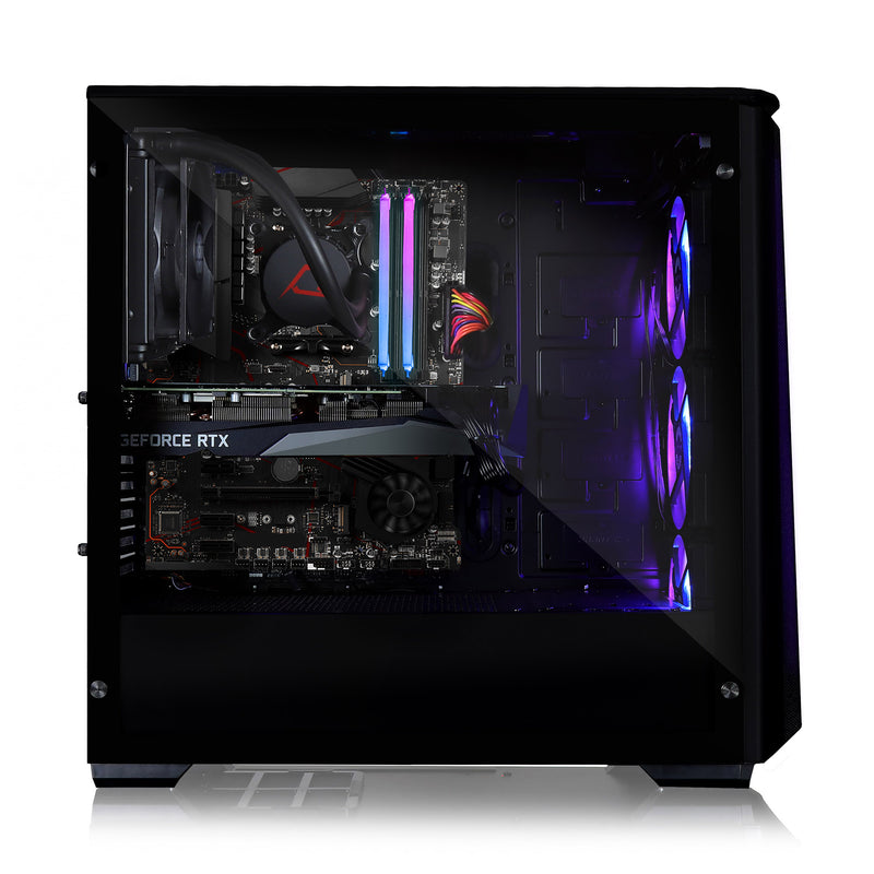 CLX SET VR-Ready Gaming Desktop - Liquid Cooled AMD Ryzen 9 5900X 3.7Ghz 12-Core Processor, 32GB DDR4 Memory, GeForce RTX 3080 10GB GDDR6X Graphics, 480GB SSD, 3TB HDD, WiFi, Windows 11 Home 64-bit