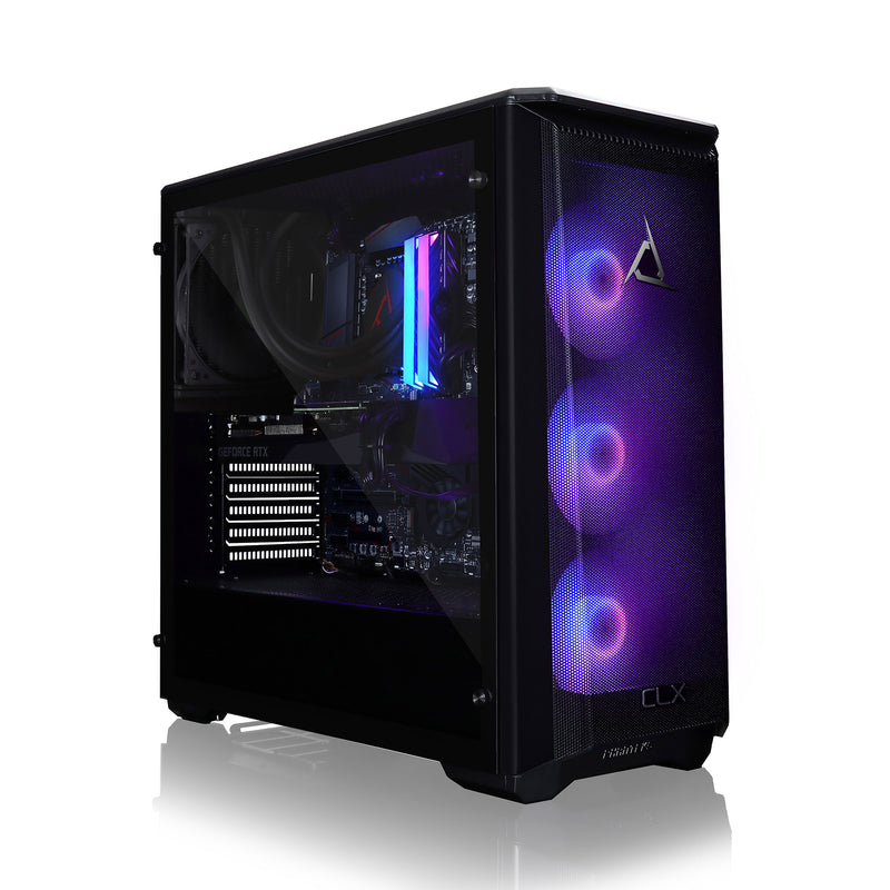 CLX SET VR-Ready Gaming Desktop - Liquid Cooled AMD Ryzen 9 5900X 3.7Ghz 12-Core Processor, 32GB DDR4 Memory, GeForce RTX 3080 10GB GDDR6X Graphics, 480GB SSD, 3TB HDD, WiFi, Windows 11 Home 64-bit