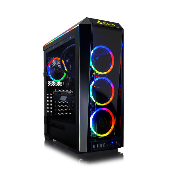 CLX SET VR-Ready Gaming Desktop - Liquid Cooled AMD Ryzen 7 5800X 3.8Ghz 8-Core Processor, 64GB DDR4 Memory, GeForce RTX 3070 8GB GDDR6 Graphics, 1TB SSD, 6TB HDD, WiFi, Windows 11 Home 64-bit