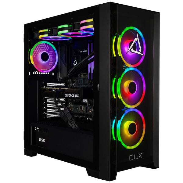 CLX SET Gaming Desktop - Liquid Cooled Intel Core i9 14900KF 3.2GHz 24-Core Processor, 32GB DDR5 Memory, GeForce RTX 5080 16GB GDDR7 Graphics, 2TB NVMe M.2 SSD, WiFi, Windows 11 Home 64-bit