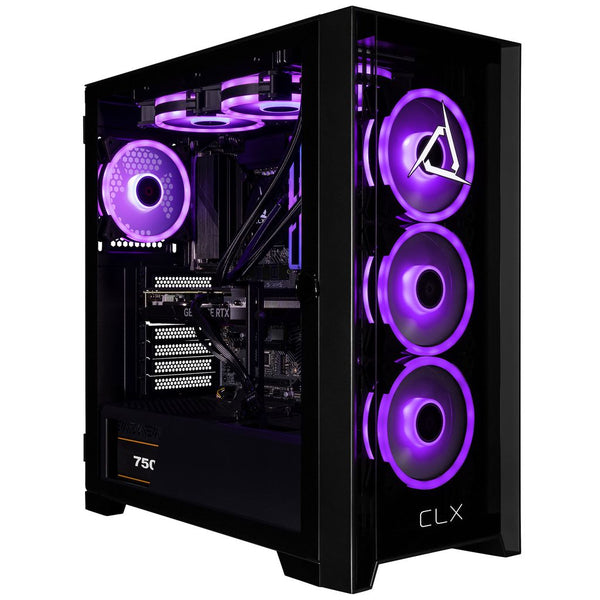 CLX SET Gaming Desktop - Liquid Cooled Intel Core i7 14700KF 3.4GHz 20-Core Processor, 32GB DDR5 Memory, GeForce RTX 5070 12GB GDDR7 Graphics, 2TB NVMe M.2 SSD, WiFi, Windows 11 Home 64-bit