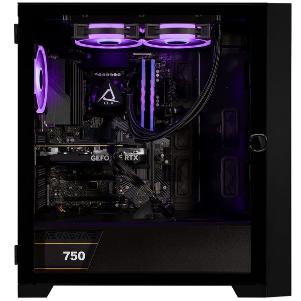CLX SET Gaming Desktop - Liquid Cooled Intel Core i7 14700KF 3.4GHz 20-Core Processor, 32GB DDR5 Memory, GeForce RTX 5070 12GB GDDR7 Graphics, 2TB NVMe M.2 SSD, WiFi, Windows 11 Home 64-bit