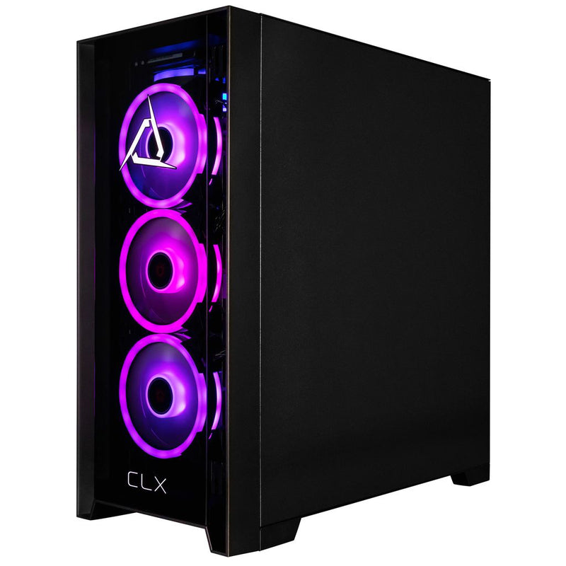 CLX SET Gaming Desktop - Liquid Cooled Intel Core Ultra 7 265F 2.4GHz 20-Core Processor, 32GB DDR5 Memory, GeForce RTX 5070 12GB GDDR7 Graphics, 2TB NVMe M.2 SSD, WiFi, Windows 11 Home 64-bit