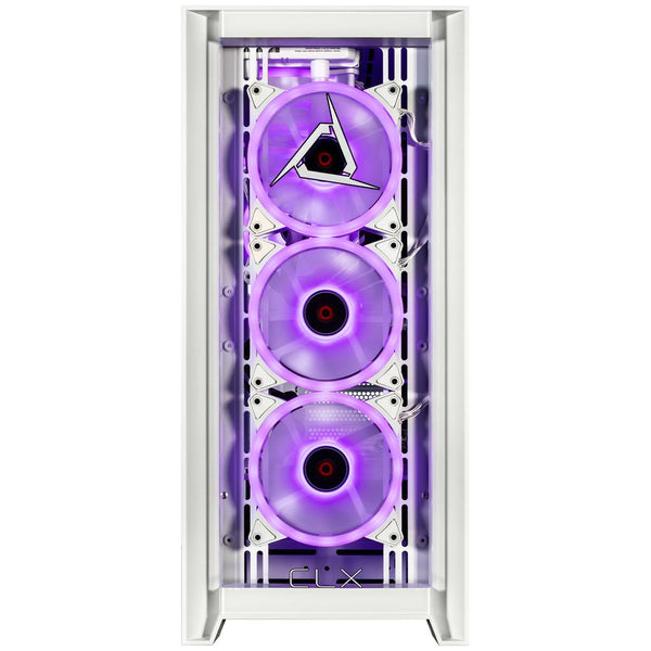 CLX SET Gaming Desktop - Liquid Cooled Intel Core Ultra 9 285K 3.7GHz 24-Core Processor, 64GB DDR5 Memory, GeForce RTX 5070 12GB GDDR7 Graphics, 2TB NVMe M.2 SSD, 4TB HDD, WiFi, Windows 11 Home 64-bit