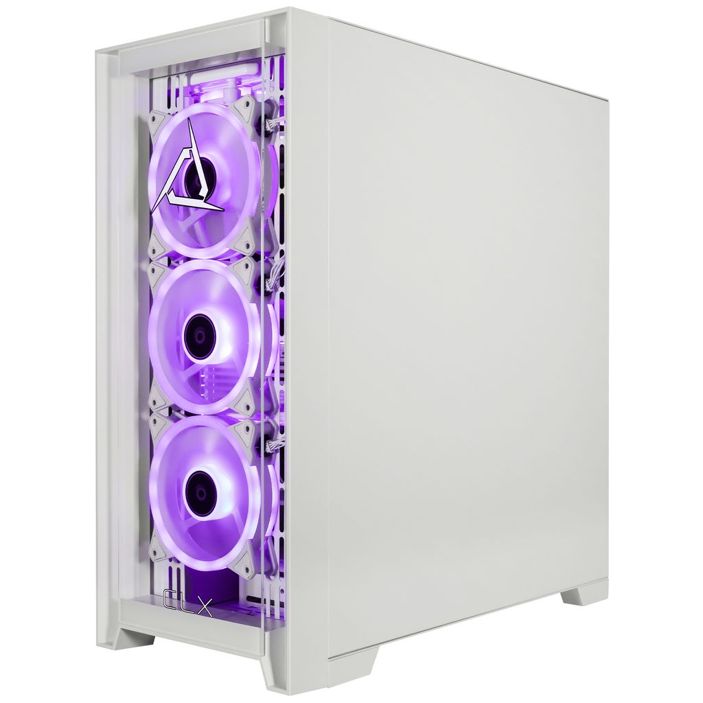 CLX SET Gaming Desktop - Liquid Cooled Intel Core Ultra 9 285K 3.7GHz 24-Core Processor, 64GB DDR5 Memory, GeForce RTX 5070 12GB GDDR7 Graphics, 2TB NVMe M.2 SSD, 4TB HDD, WiFi, Windows 11 Home 64-bit