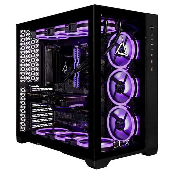CLX SET Gaming Desktop - Liquid Cooled Intel Core i9 14900KF 3.2GHz 24-Core Processor, 64GB DDR5 Memory, GeForce RTX 5070 12GB GDDR7 Graphics, 2TB NVMe M.2 SSD, 6TB HDD, WiFi, Windows 11 Home 64-bit
