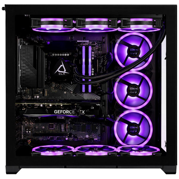 CLX SET Gaming Desktop - Liquid Cooled Intel Core i9 14900KF 3.2GHz 24-Core Processor, 64GB DDR5 Memory, GeForce RTX 5070 12GB GDDR7 Graphics, 2TB NVMe M.2 SSD, 6TB HDD, WiFi, Windows 11 Home 64-bit