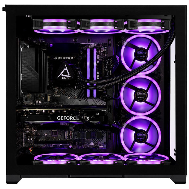 CLX SET Gaming Desktop - Liquid Cooled Intel Core i9 14900KF 3.2GHz 24-Core Processor, 64GB DDR5 Memory, GeForce RTX 5070 12GB GDDR7 Graphics, 2TB NVMe M.2 SSD, 6TB HDD, WiFi, Windows 11 Home 64-bit