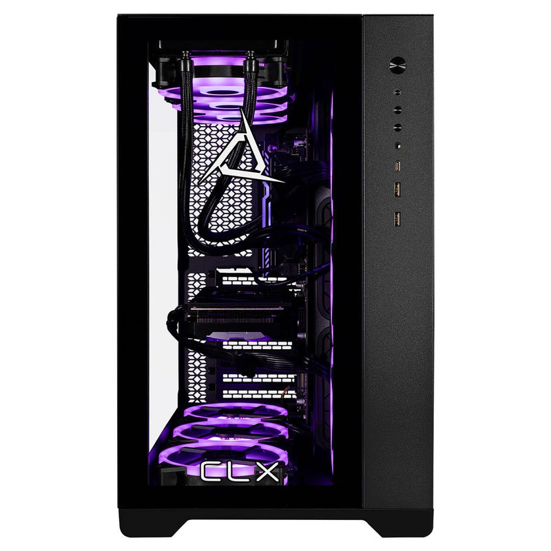 CLX SET Gaming Desktop - Liquid Cooled Intel Core i9 14900KF 3.2GHz 24-Core Processor, 64GB DDR5 Memory, GeForce RTX 5070 12GB GDDR7 Graphics, 2TB NVMe M.2 SSD, 6TB HDD, WiFi, Windows 11 Home 64-bit