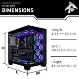 CLX SET Gaming Desktop - Intel Core Ultra 9 285K 3.7GHz 24-Core Processor, 32GB DDR5 Memory, GeForce RTX 5080 16GB GDDR7 Graphics, 2TB NVMe M.2 SSD, WiFi, Windows 11 Home