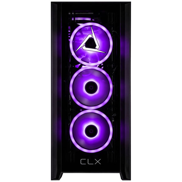 CLX SET Gaming Desktop - Liquid Cooled AMD Ryzen 7 7800X3D 4.2GHz 8-Core Processor, 32GB DDR5 Memory, Radeon RX 9070 XT 16GB GDDR6 Graphics, 2TB NVMe M.2 SSD, WiFi, Windows 11 Home 64-bit
