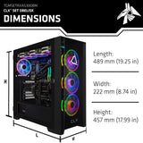 CLX SET Gaming Desktop - Liquid Cooled AMD Ryzen 7 7800X3D 4.2GHz 8-Core Processor, 32GB DDR5 Memory, Radeon RX 9070 XT 16GB GDDR6 Graphics, 2TB NVMe M.2 SSD, WiFi, Windows 11 Home 64-bit