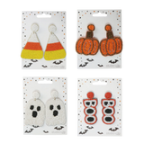 Transpac Halloween Earrings - Set of 4