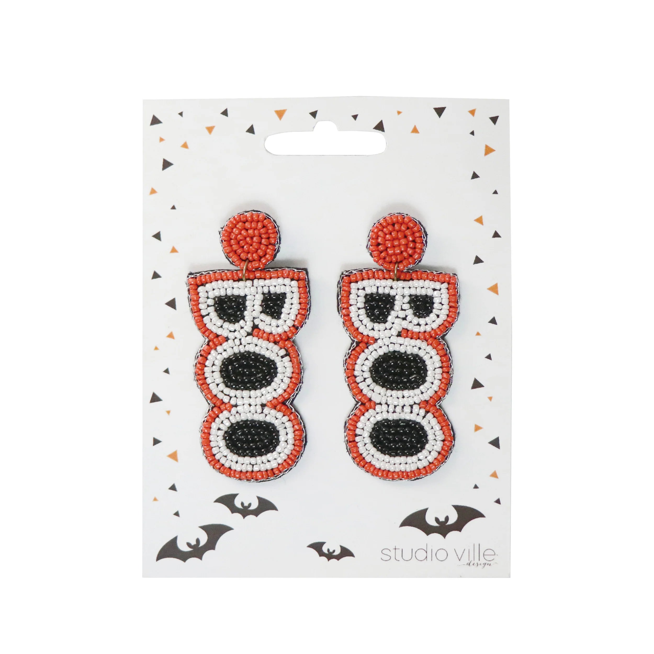 Transpac Halloween Earrings - Set of 4