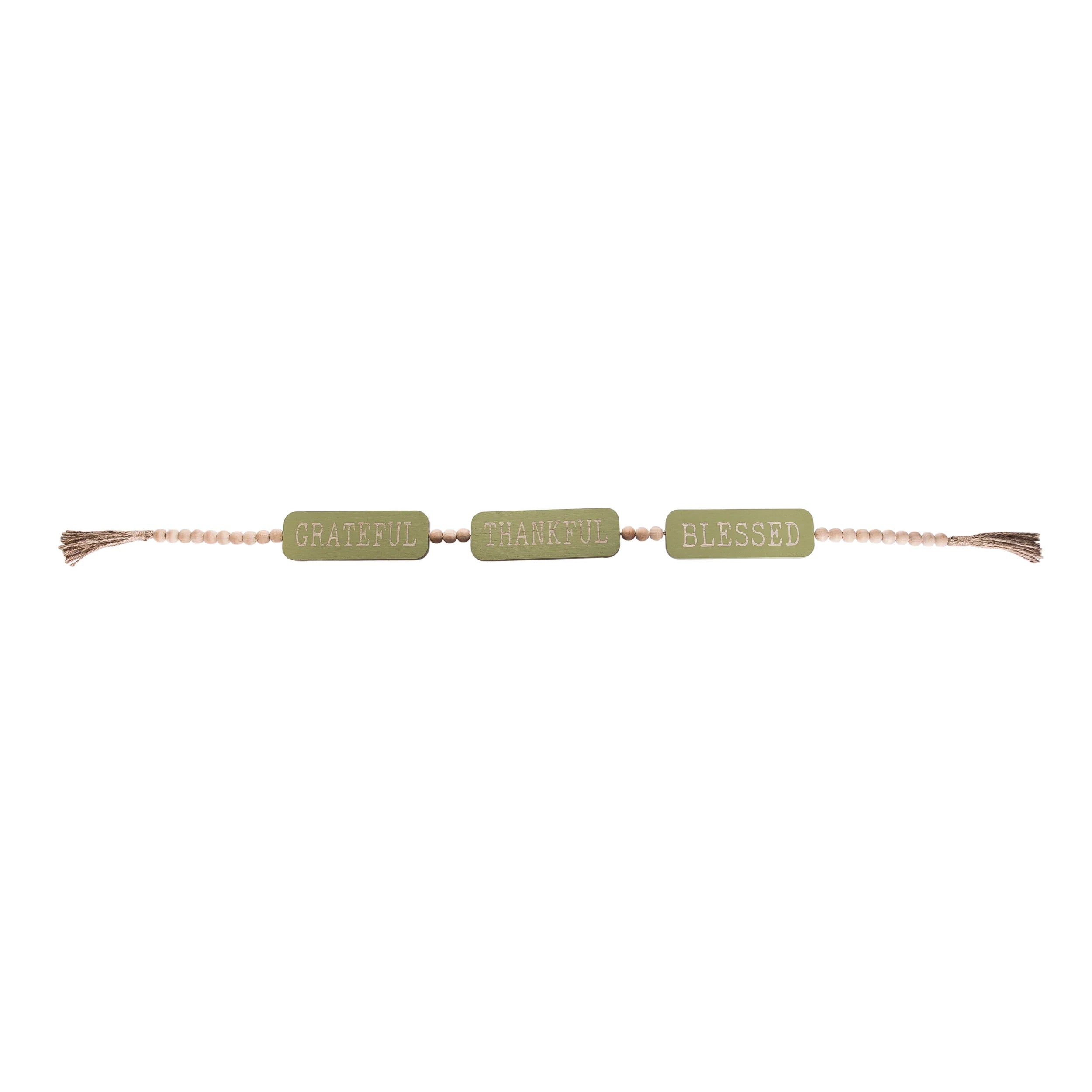Transpac Beaded Garland with Words