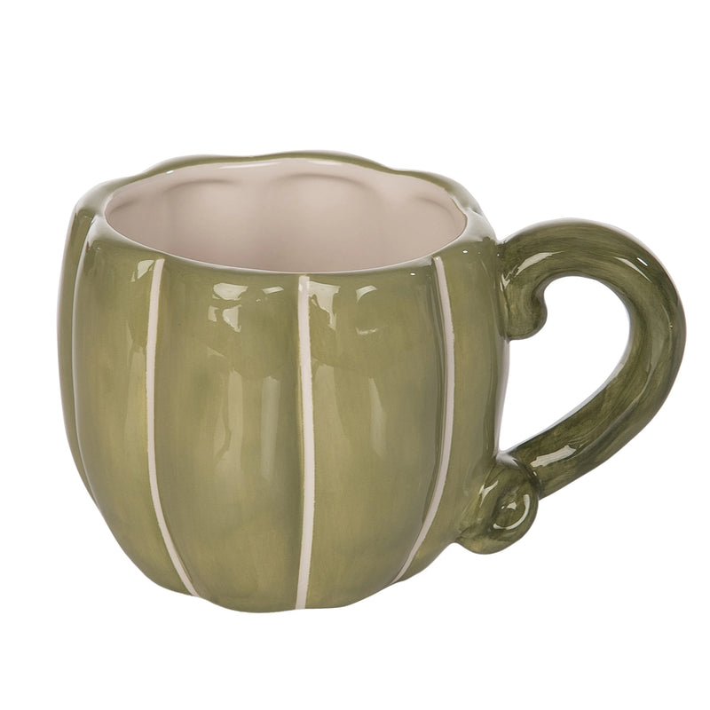 Transpac Ceramic Pumpkin Mug