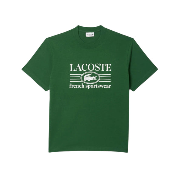 Lacoste Mens Classic Fit Cotton Print Short Sleeve T-Shirt