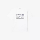 Lacoste Mens Classic Fit Cotton Print Short Sleeve T-Shirt