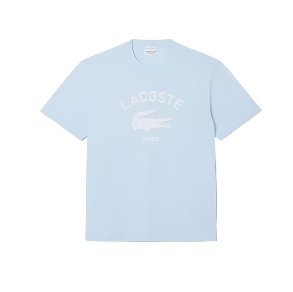 Lacoste Signature Print Cotton Short Sleeve T-Shirt