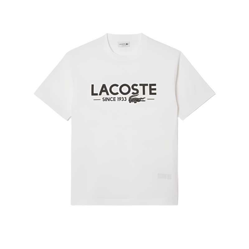 Lacoste Mens Classic Fit Print Cotton Short Sleeve T-Shirt