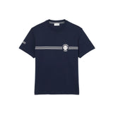 Lacoste Mens Printed Embroidered Cotton Jersey Short Sleeve T-Shirt