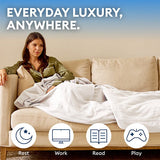 TheraHaus Therapedic 50X60 Essential Collection Heated Throw Blanket