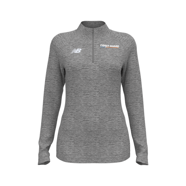 New Balance Womens Coast Guard Athletics Half-Zip Sweatshirt