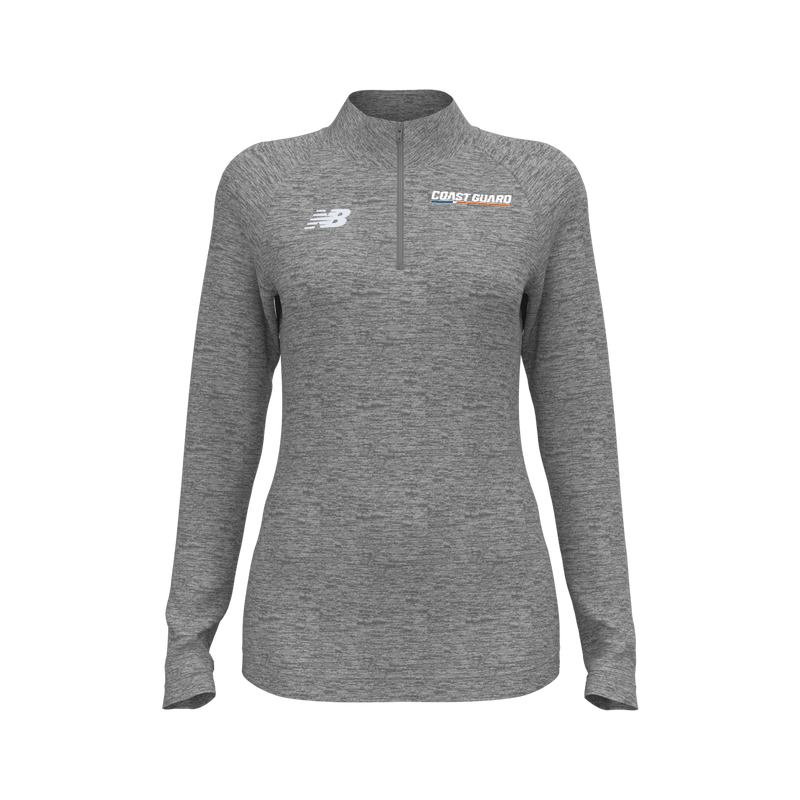 New Balance Womens Coast Guard Athletics Half-Zip Sweatshirt
