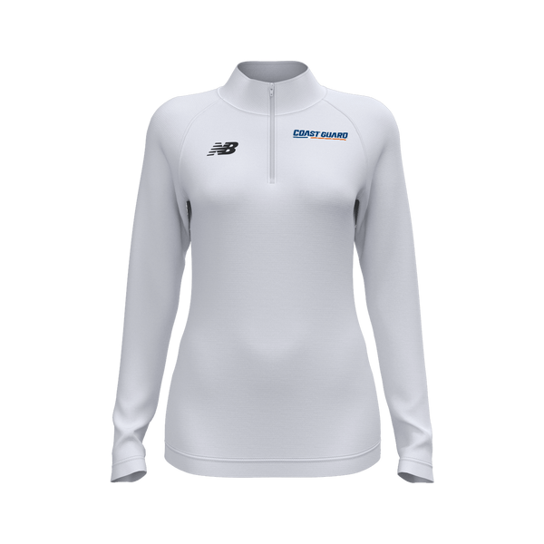 New Balance Womens Coast Guard Athletic Half-Zip Sweatshirt