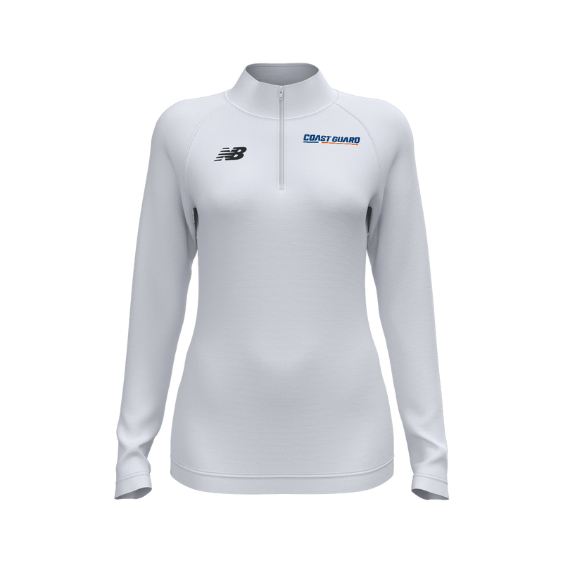New Balance Womens Coast Guard Athletic Half-Zip Sweatshirt
