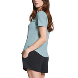 Skechers Womens Go Walk Luxe Rib Short Sleeve T-Shirt