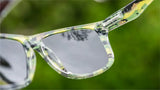 Knockaround Covert Ops Torrey Pines Glossy Black Frame - Green Lens - Polarized Sunglasses