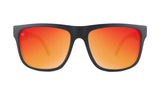 Knockaround Torrey Pines Matte Black Frame - Red Sunset Mirrored Lens - Polarized Sunglasses
