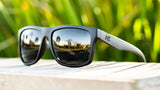 Knockaround Black on Black Torrey Pines Black Frames - Black Smoke Lens - Polarized Sunglasses