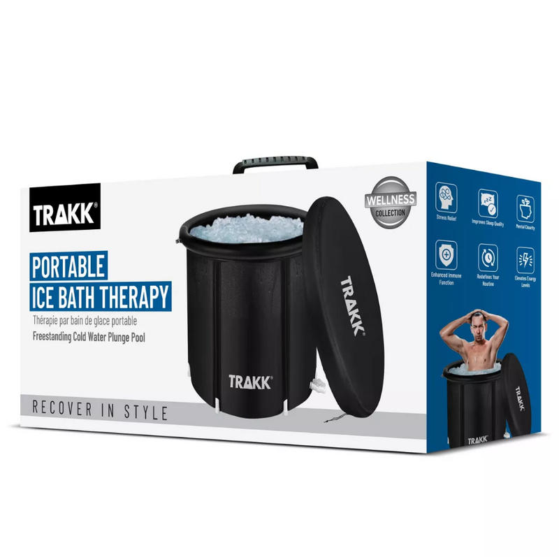 TRAKK Portable Ice Bath Tub Therapy with Cover