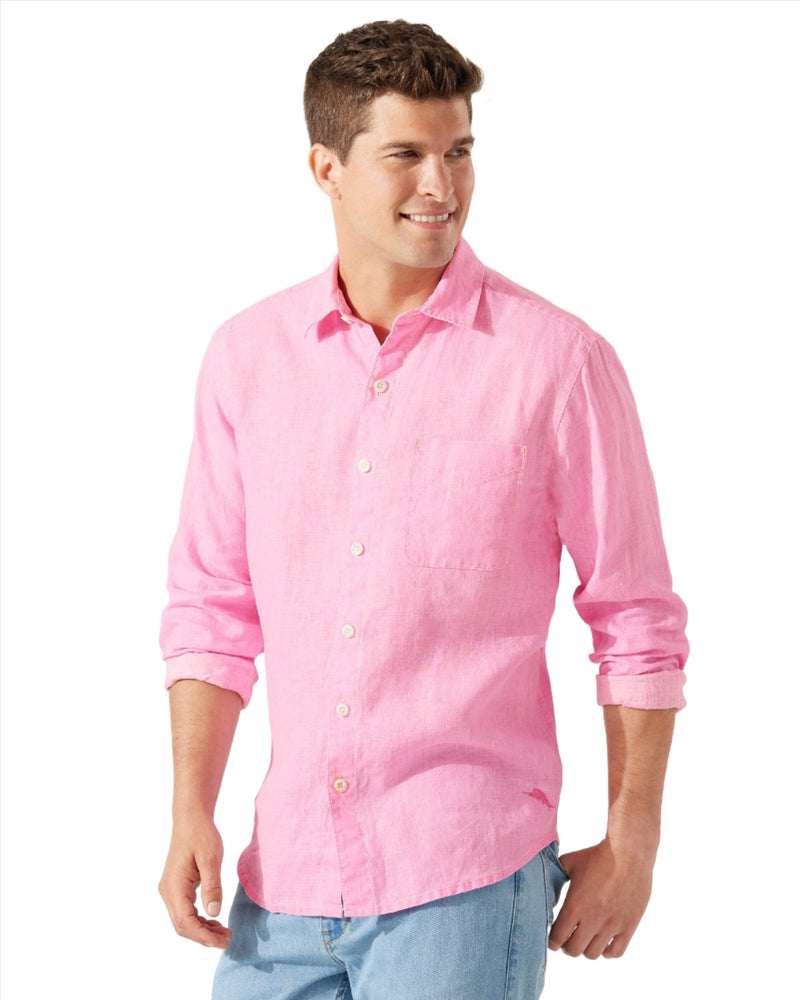 Tommy Bahama Mens Sea Glass Breezer Linen Button Down Long Sleeve Shir ShopCGX Tommy Bahama Mens Sea Glass Breezer Linen Button Down Long Sleeve Shir ShopCGX