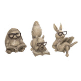 Transpac Resin Studious Garden Critter Decor