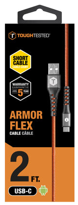 ToughTested Armor Flex 2 FT USB to C Cable