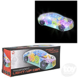 The Toy Network 8" Light-Up Transparent Toy Car