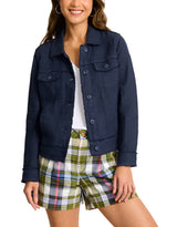 Tommy Bahama Womens Two Palms Raw Edge Jacket